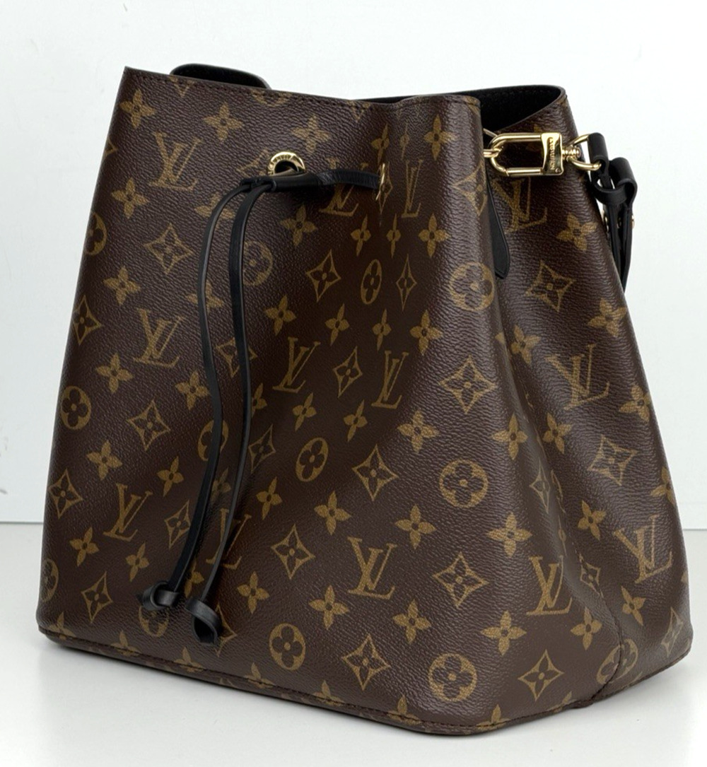 Louis Vuitton NeoNoe MM Bucket Bag in Brown Monogram Coated Canvas 2020 L-4